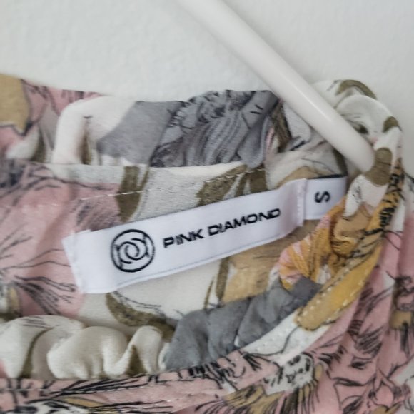 Boho Floral Print Tassel Long Sleeves Chiffon Dress - Picture 8 of 9